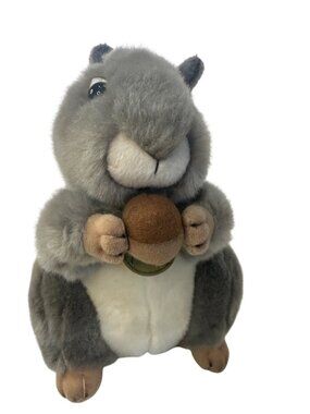 Aurora Miyoni Grey Squirrel 8" 26172 Plush Stuffed Animal Toy